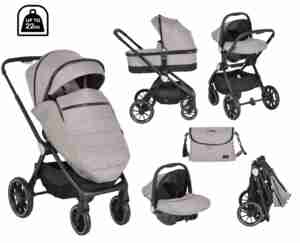 Комбинирана детска количка Christiano 3в1 бежова