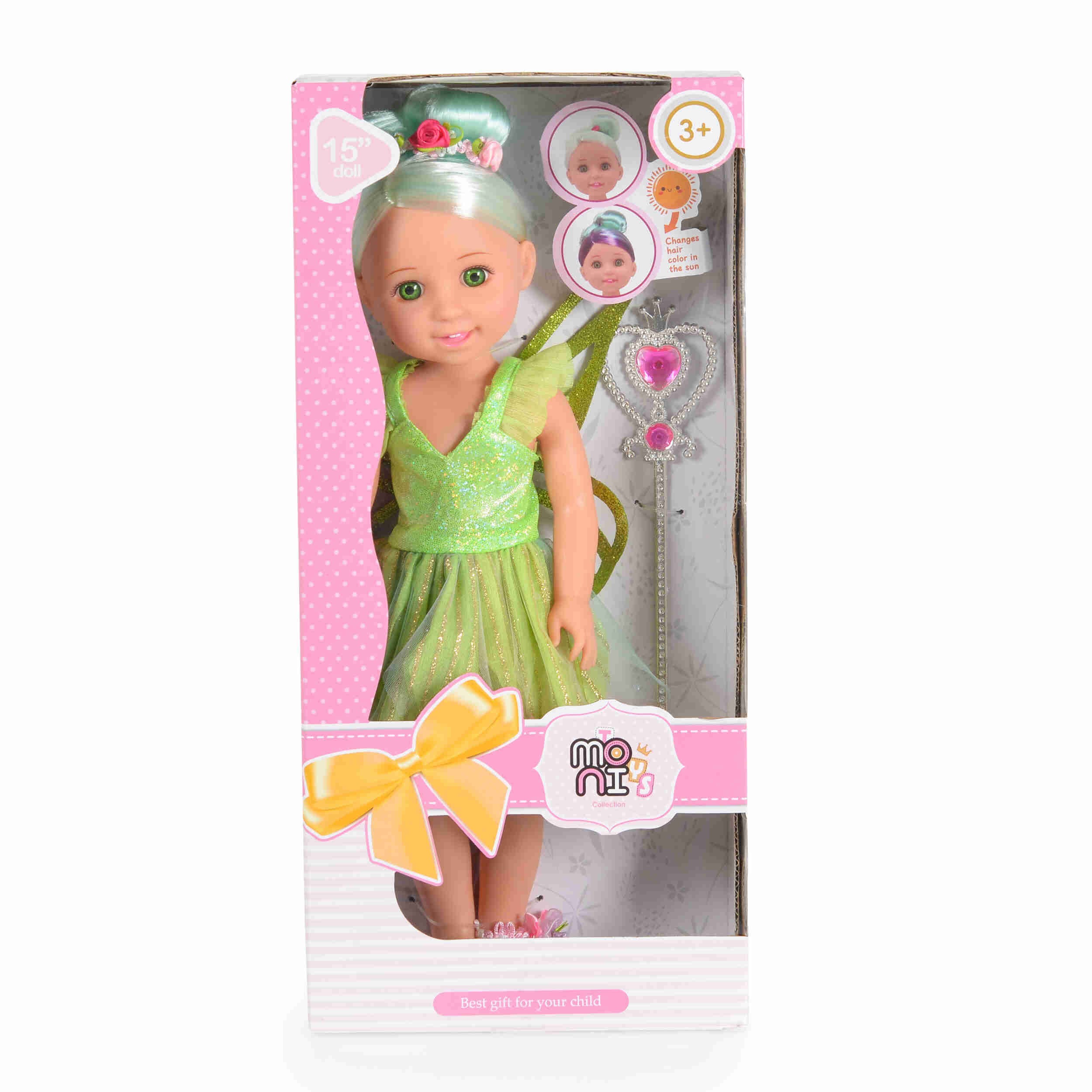 Кукла 38cm зелена LS1502-4 Fairy Doll Sun