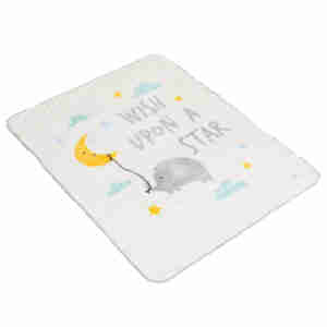 Одеяло 110/140 Softy Wish a upon a star бял