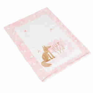 Одеяло Little friends розов с шерпа 80/110cm