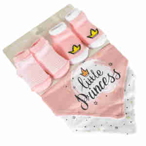 Комплект Tummy розов 2бр лигавници и 2бр чорапи
