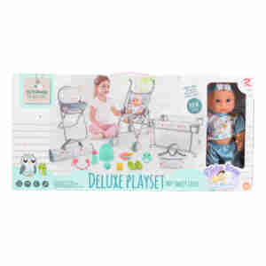 Кукла 36cm сет с легло кошара и стол 82868