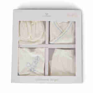 Welcome Аngel 5 части бял/син Комплект за изписване