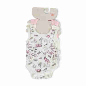 Комплект бодита Sweet roar 3бр розов