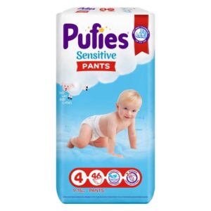 Пуфис гащи 4 - 46 броя Pufies Sensitive Pants 4 9-15кг.
