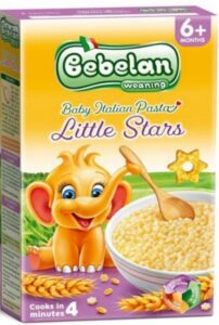 Bebelan Микро паста Звездички 6+месеца 350Г