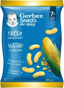 Gerber Царевичен Снакс 7+месеца 28Г