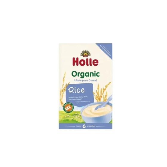 Holle Био пълнозърнеста каша ориз 6+месеца 250г
