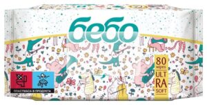 БЕБО Влажни кърпички Ultra soft, 80бр