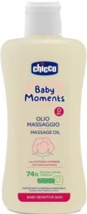 CHICCO BABY MOMENTS SENSITIVE Масажно олио 0+месеца 200мл