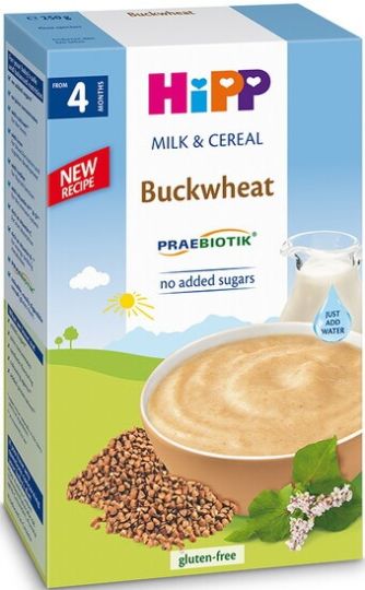 HIPP PREABIOTIK Млечна инстантна каша Елда 4+месеца 250Г