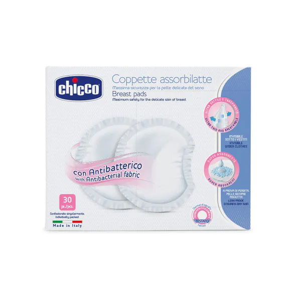 CHICCO Антибактериални подплънки за кърмачки 30бр