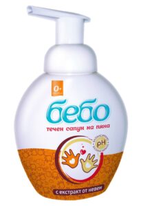 Бебо Течен сапун на пяна с екстракт от невен 300мл
