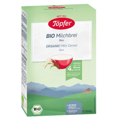 Topfer Bio Organic Млечна каша с пшеничен грис 6+месеца 200Г