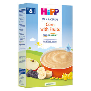 HIPP Млечна каша Царевица с плодове 6+месеца 250Г