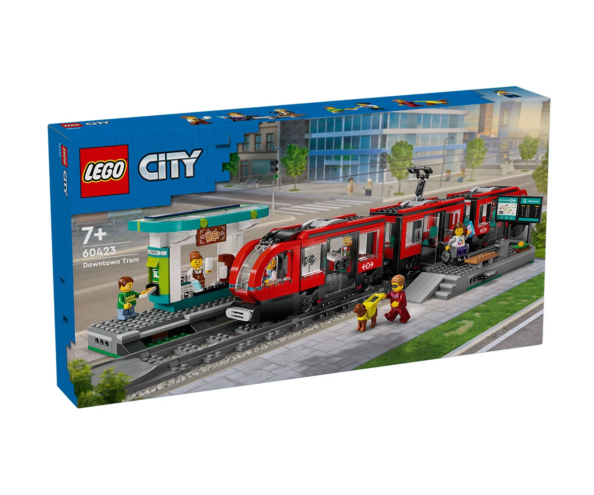 LEGO City 60423 Трамвай и гара в центъра на града