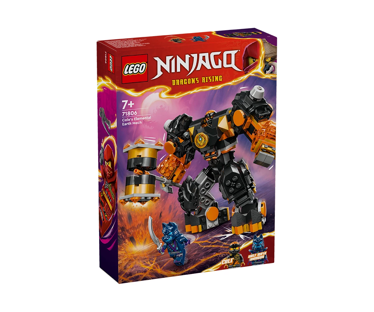 LEGO NINJAGO 71806 Елементният земен робот на Коул