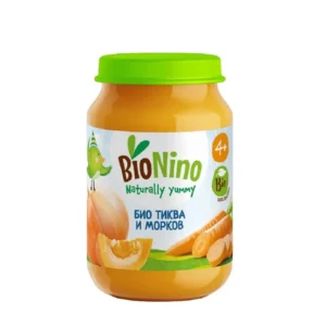 BioNino Био Пюре Тиква и морков 4+месеца 190 гр