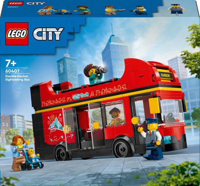 LEGO City 60407 Червен двуетажен туристически автобус