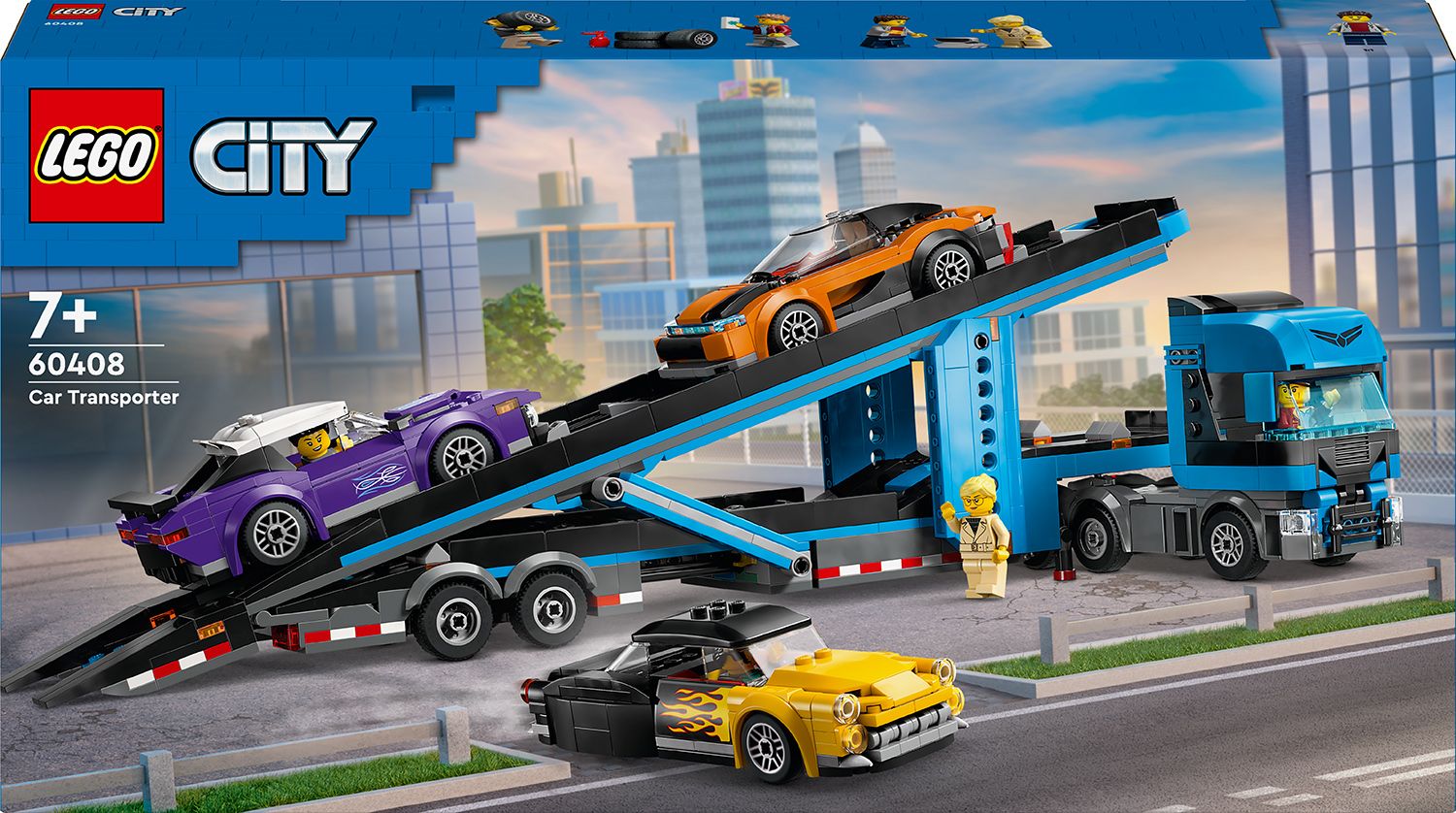 LEGO City 60408 Камион за превоз на спортни автомобили