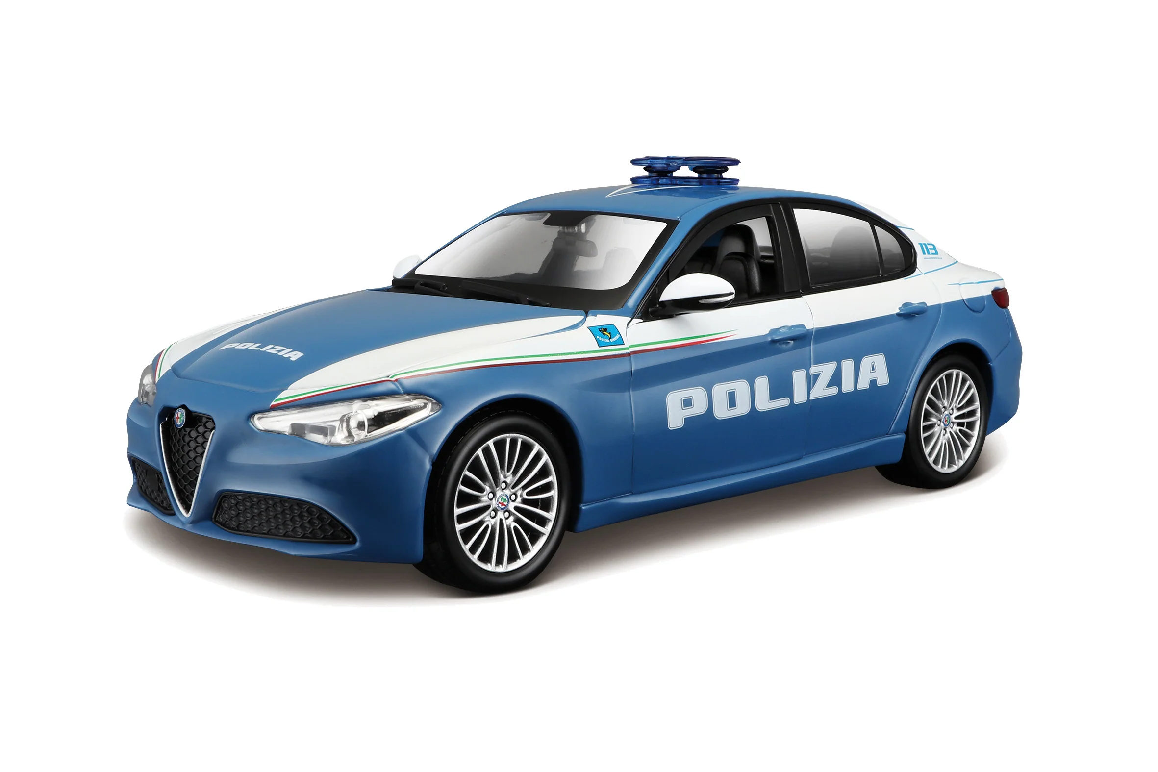 18-25129 Bburago Model Kit Alfa Romeo Giulia Polizia Мащаб 1:24