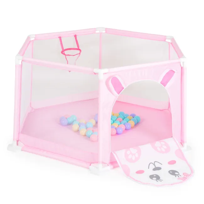 Кошара за игра 146 cm с 50 топки pink - 7061B — снимка 4