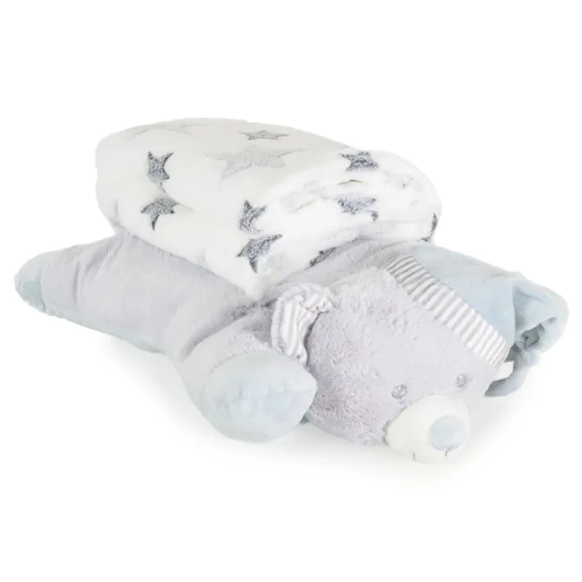 Одеяло с възглавница Sleepy Bear сив Moni 111961