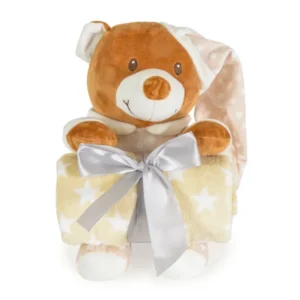 Одеяло с играчка Addie Bear бежов Moni 111962