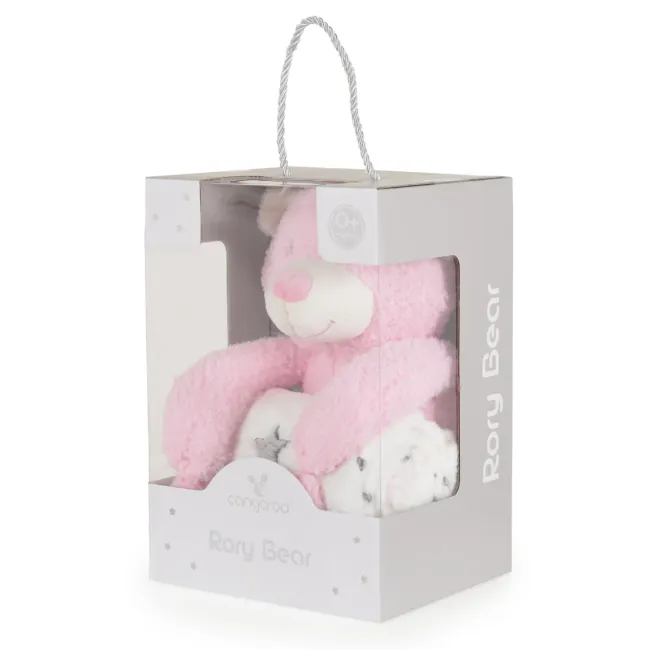 Одеяло с играчка Rory Bear розов — снимка 3