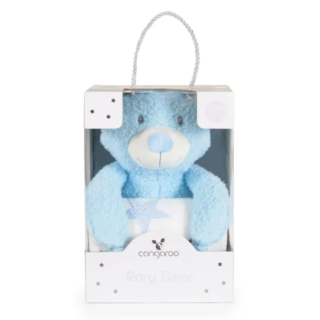 бебешко одеяло с играчка Одеяло с играчка Rory Bear син — снимка 2