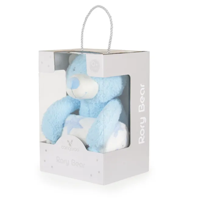 бебешко одеяло с играчка Одеяло с играчка Rory Bear син — снимка 3