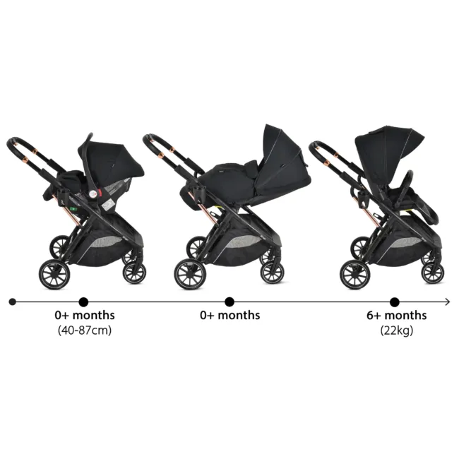 Комбинирана количка 2 в 1 Bingo Anthracite — снимка 3