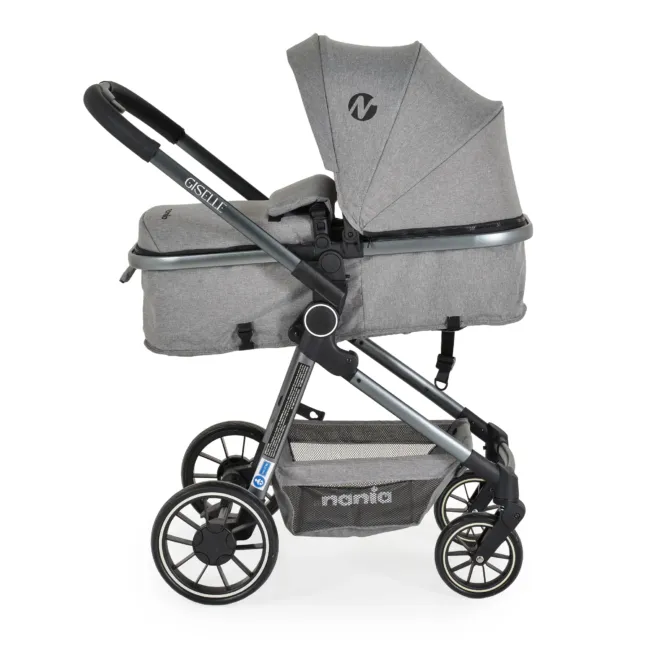 Комбинирана количка 2 в 1 Giselle сив — снимка 4