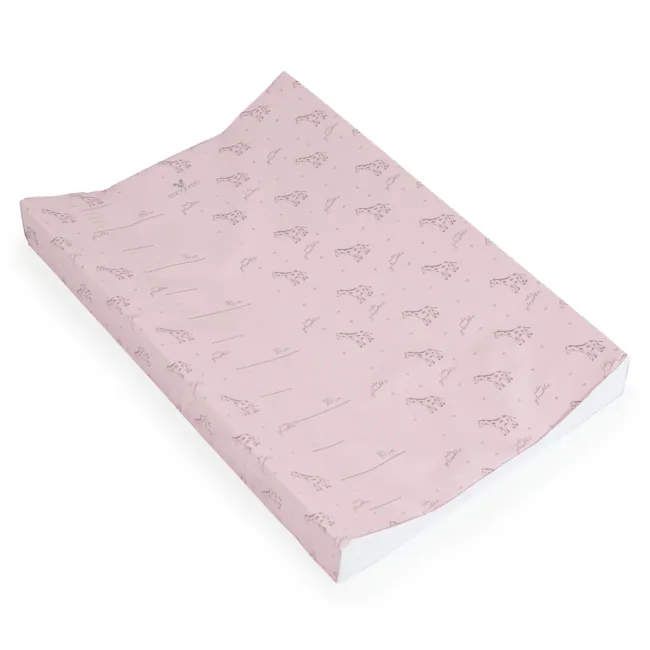 Мека подложка за повиване Pink Giraffe Moni 112268