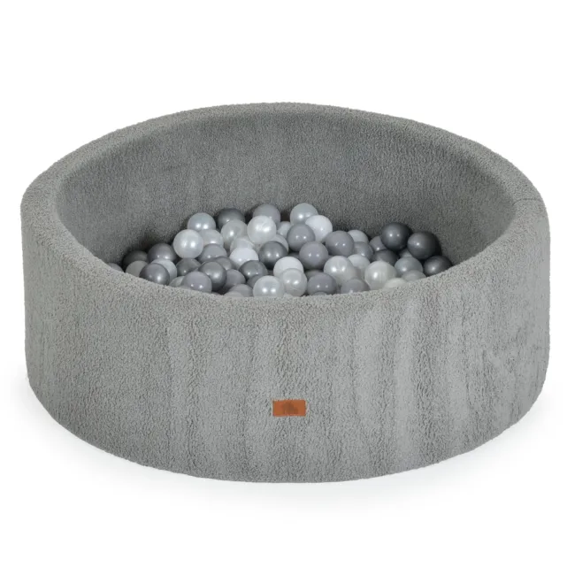 Мек басейн Boucle с 200 топки сив Moni 112366
