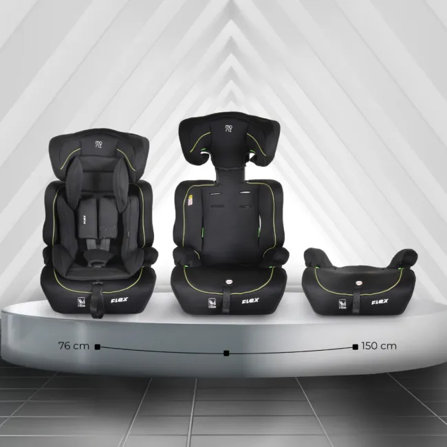 стол за кола 76-150 см Стол за кола Flex 76-150см зелен — снимка 2