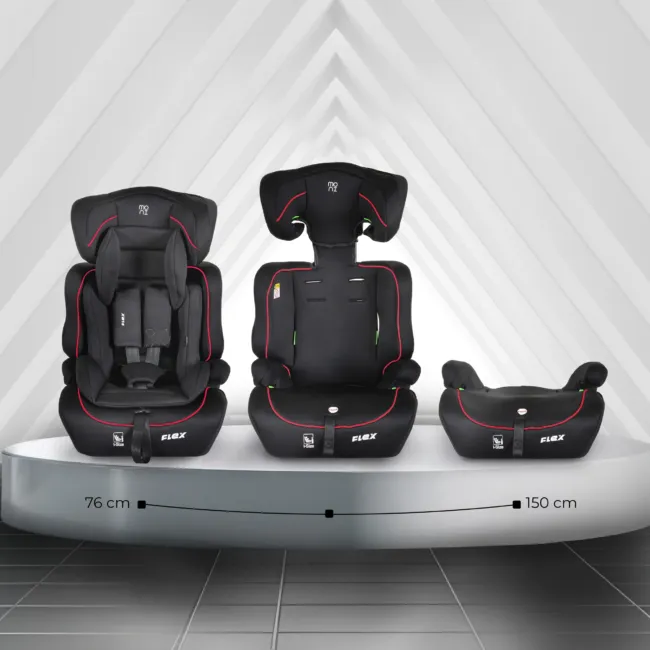 стол за кола 76-150 Стол за кола Flex 76-150см червен — снимка 2
