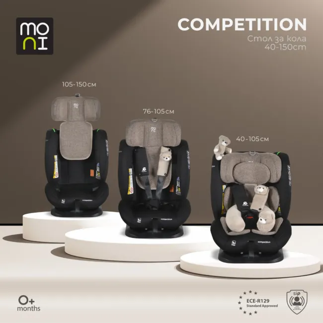 стол за кола 40-150 см Стол за кола Competition 40-150см Cool-beige — снимка 2