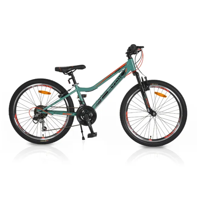 Велосипед със скорости 24" Zante green 21 скорости — снимка 2