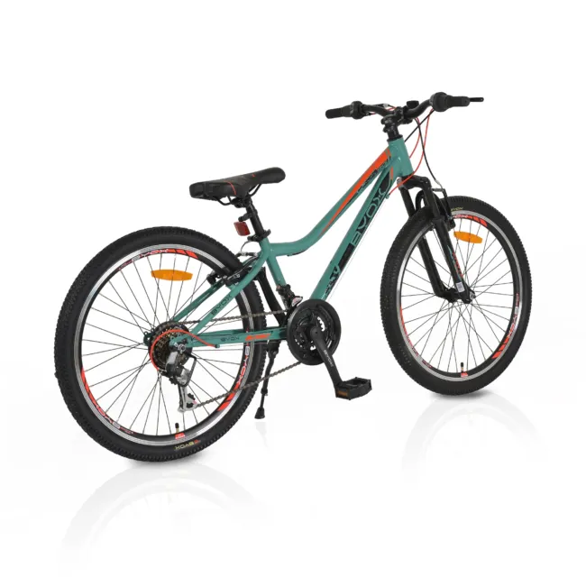 Велосипед със скорости 24" Zante green 21 скорости — снимка 3