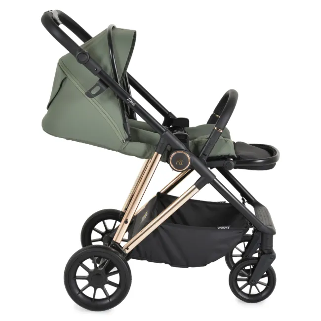 Комбинирана количка 3 в 1 Merci Dark-green — снимка 10