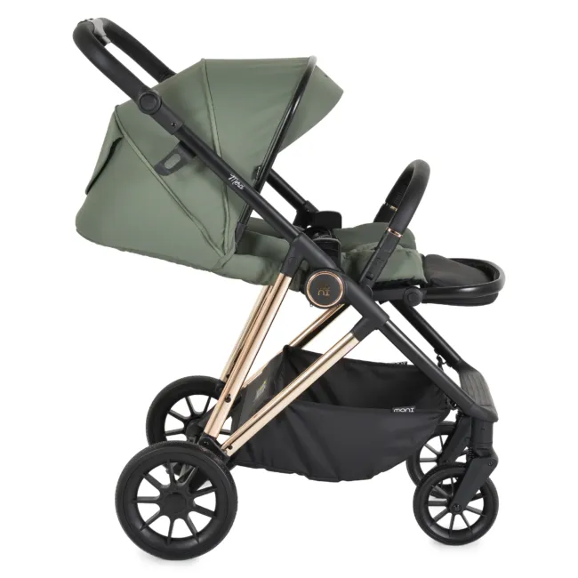 Комбинирана количка 3 в 1 Merci Dark-green — снимка 11
