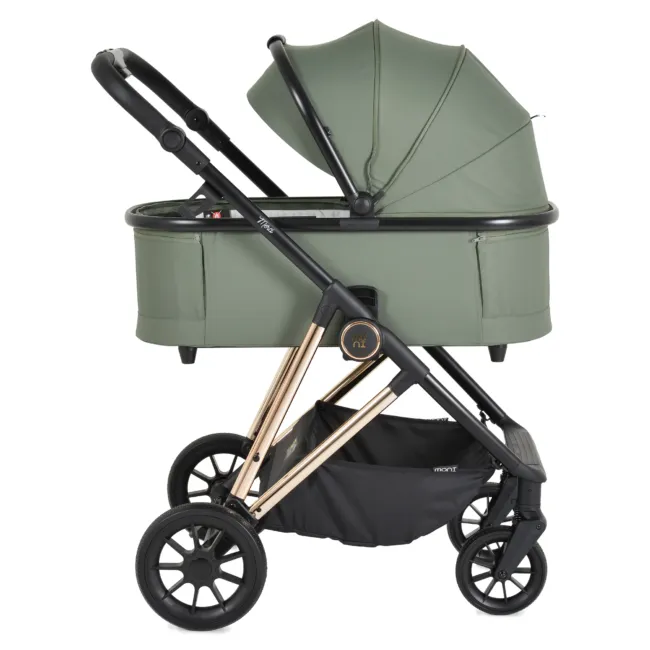 Комбинирана количка 3 в 1 Merci Dark-green — снимка 17