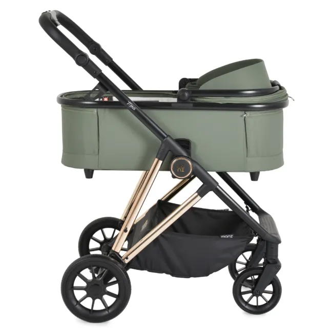 Комбинирана количка 3 в 1 Merci Dark-green — снимка 18