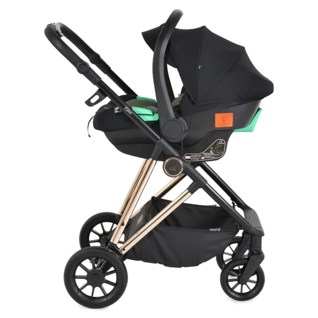 Комбинирана количка 3 в 1 Merci Dark-green — снимка 24