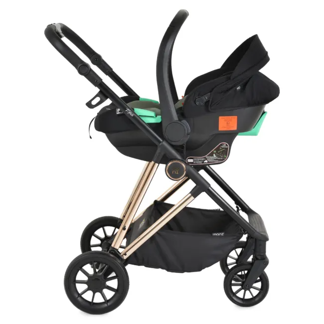 Комбинирана количка 3 в 1 Merci Dark-green — снимка 25