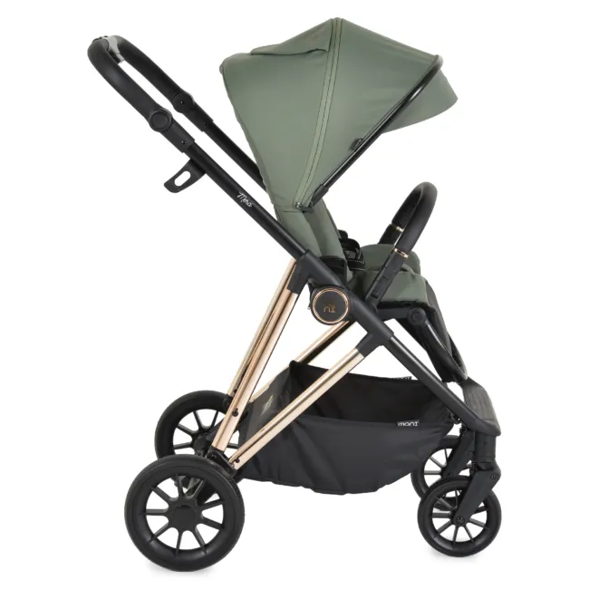 Комбинирана количка 3 в 1 Merci Dark-green — снимка 6