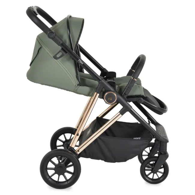 Комбинирана количка 3 в 1 Merci Dark-green — снимка 9