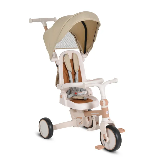 триколка 4в1 Триколка Compacto 4в1 бежов — снимка 3