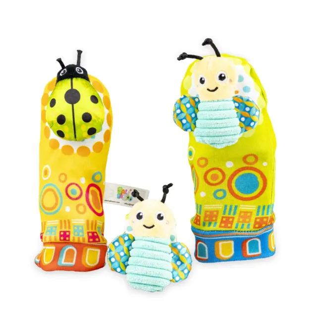 Дрънкалки чорапи Green Beetle Bee 82624 Moni 112505